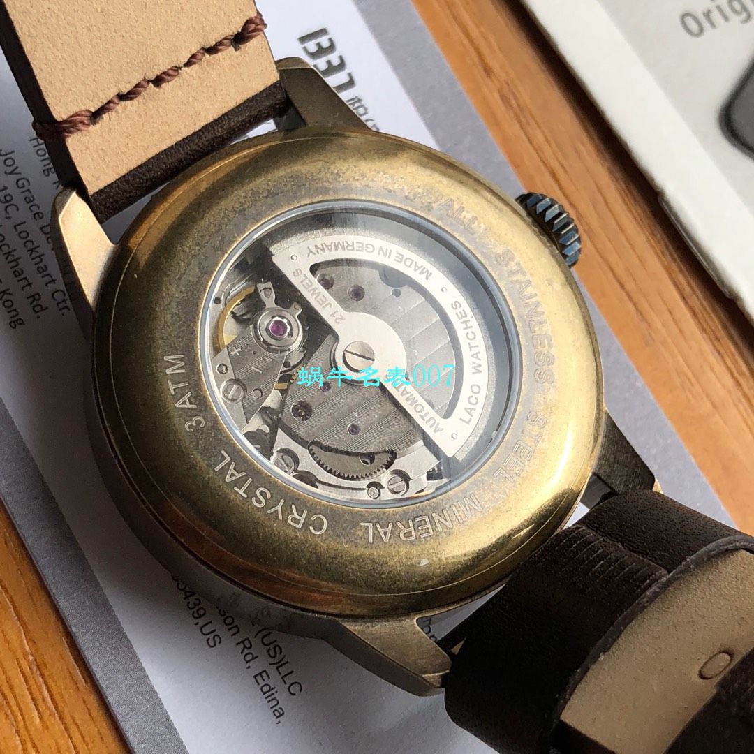 【渠道LACO原单】朗坤飞行员系列861760N wrist watch  