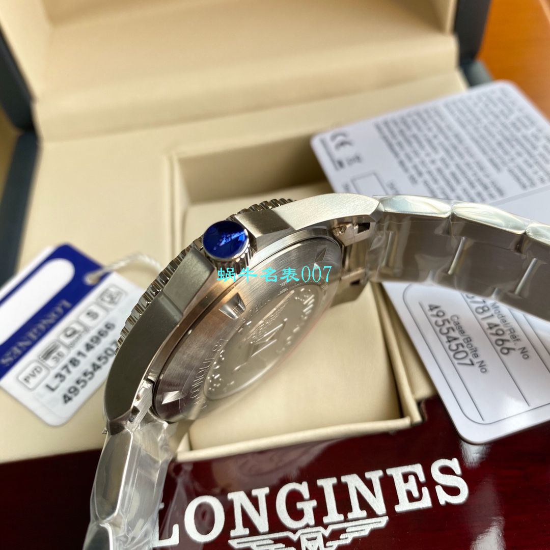 【渠道原单】 Longines 康卡斯潜水系列L3.742.4.96.6 wrist watch  / L117