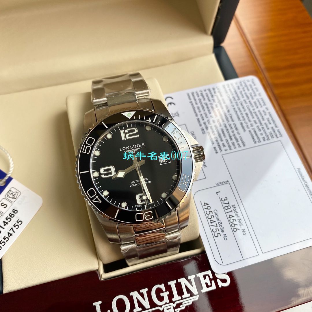 【渠道原单Longines】 Longines 康卡斯潜水系列L3.742.4.56.6 wrist watch  / L116
