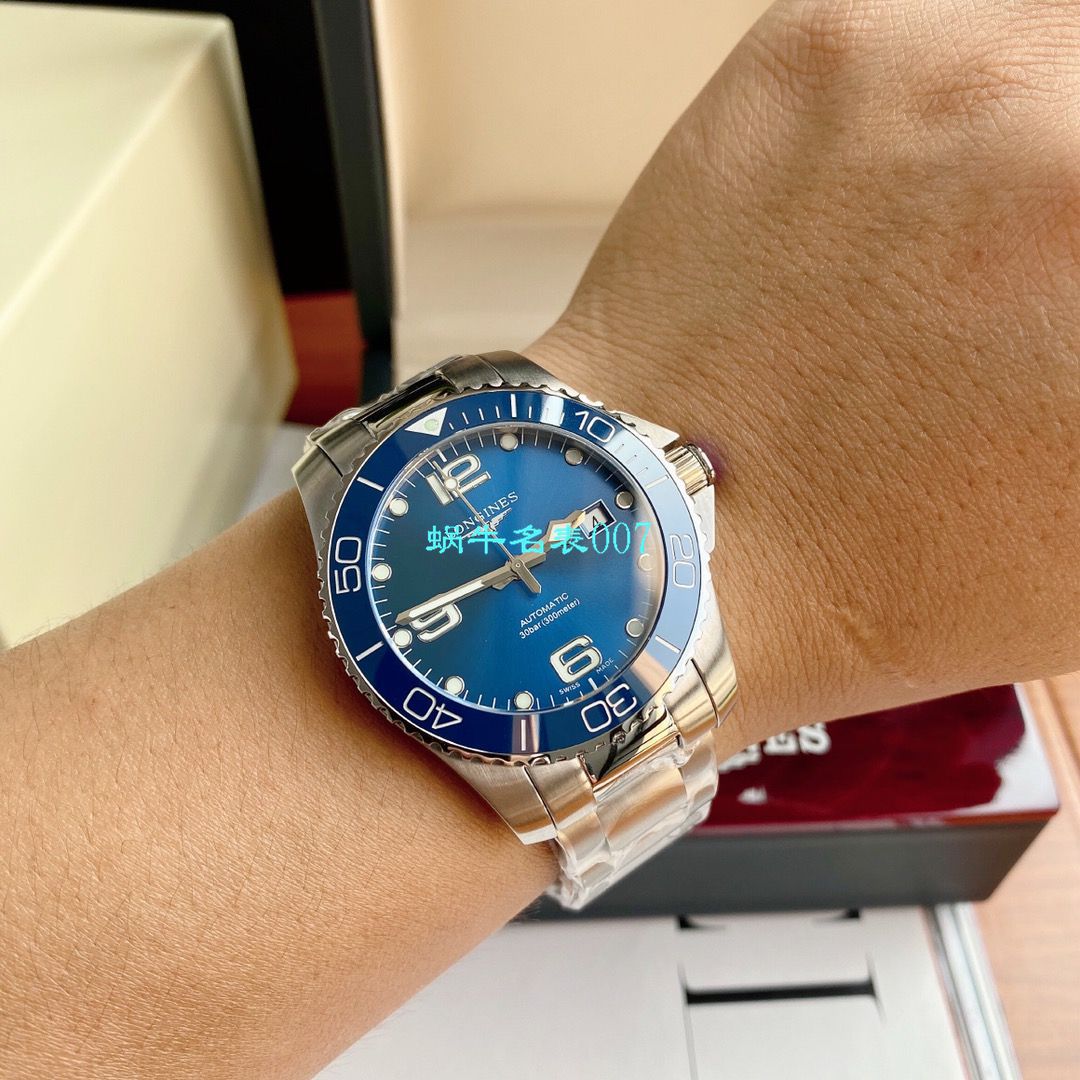 【渠道原单】 Longines 康卡斯潜水系列L3.742.4.96.6 wrist watch  / L117