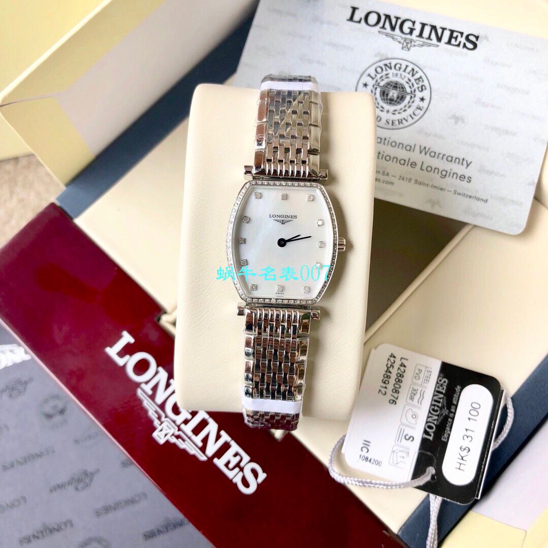 【渠道钻面款真钻原单】 Longines 优雅系列嘉岚L4.288.0.58.6，L4.288.0.87.6女士 wrist watch  / L128