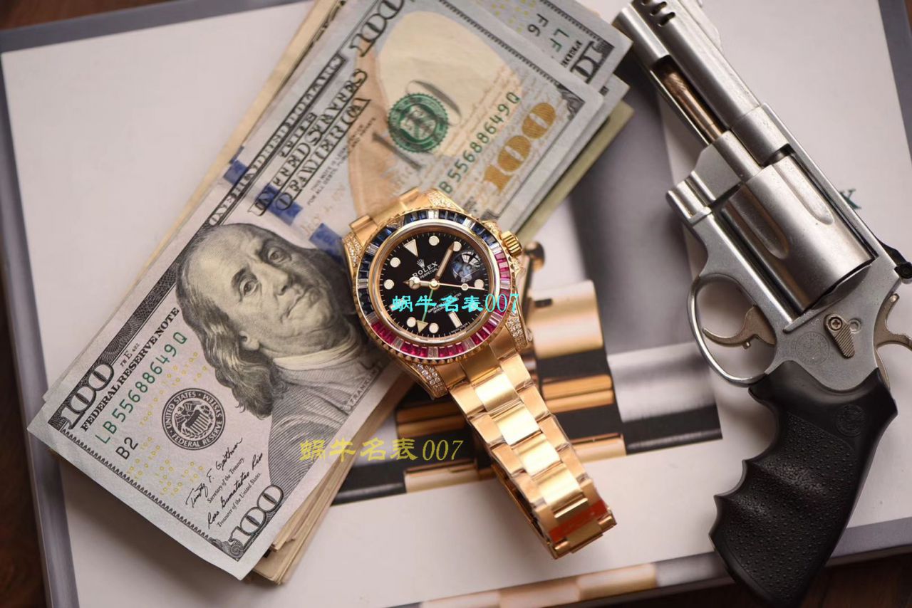 【LF Factory Rolex top 复刻高仿手表】 Rolex  GMT MASTER II系列镶钻116758 SAru-78208,116759 SAru-78209 wrist watch  / R389