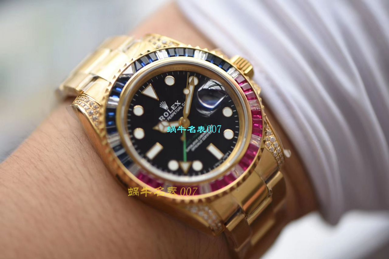 【LF Factory Rolex top 复刻高仿手表】 Rolex  GMT MASTER II系列镶钻116758 SAru-78208,116759 SAru-78209 wrist watch  / R389