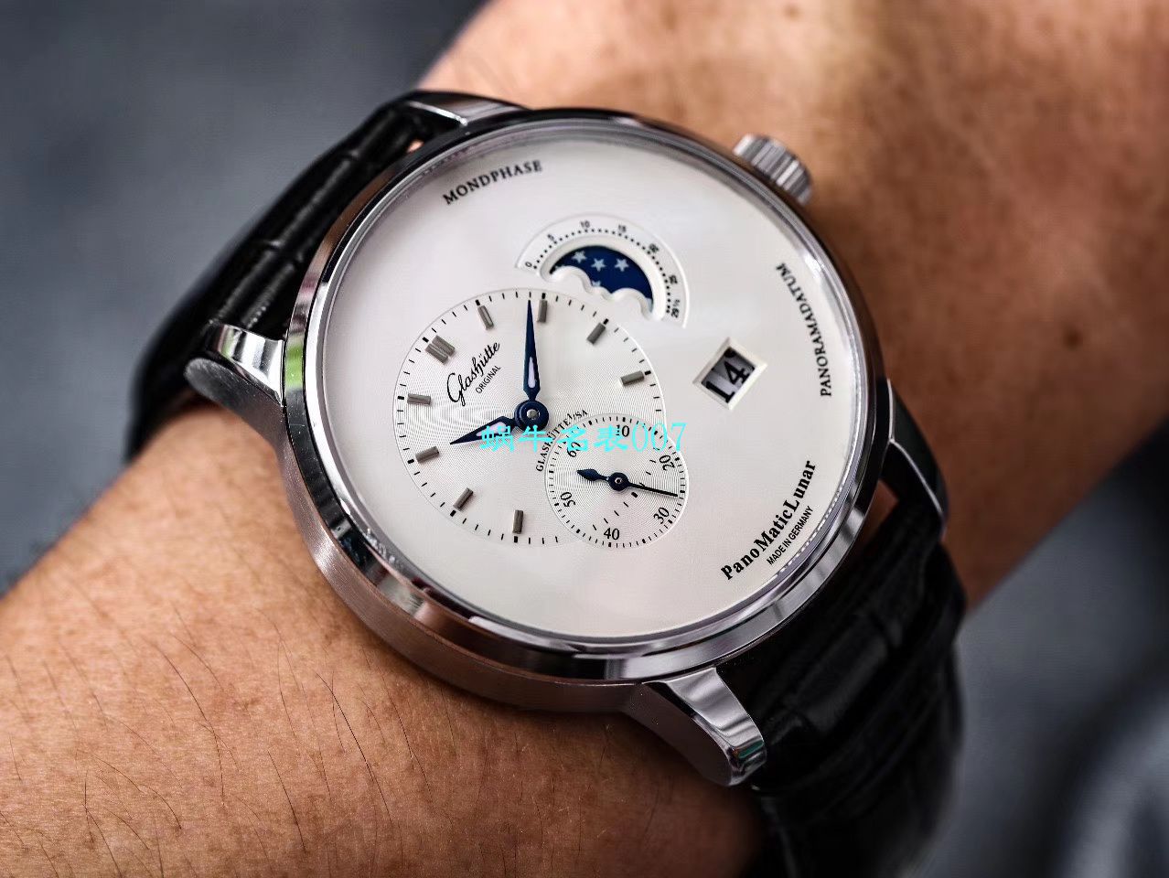 【TZ Factory Glashütte Original复刻高仿表】glashuette original原创偏心系列1-90-02-42-32-05 wrist watch  / GLA053