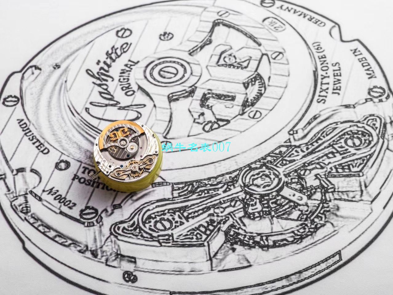 【TZ Factory Glashütte Original复刻高仿表】glashuette original原创偏心系列1-90-02-42-32-05 wrist watch  / GLA053