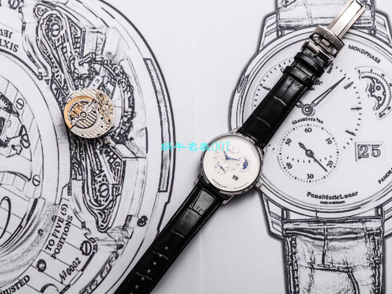 【TZ Factory Glashütte Original复刻高仿表】glashuette original原创偏心系列1-90-02-42-32-05 wrist watch  / GLA053
