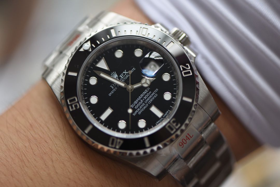 【 Video analysis N Factory V10版本Rolex Submariner 高仿表】 Rolex  Submariner 型系列116610LN-97200黑盘 wrist watch  / R391