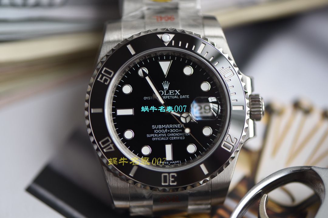 【 Video analysis N Factory V10版本Rolex Submariner 高仿表】 Rolex  Submariner 型系列116610LN-97200黑盘 wrist watch  / R391