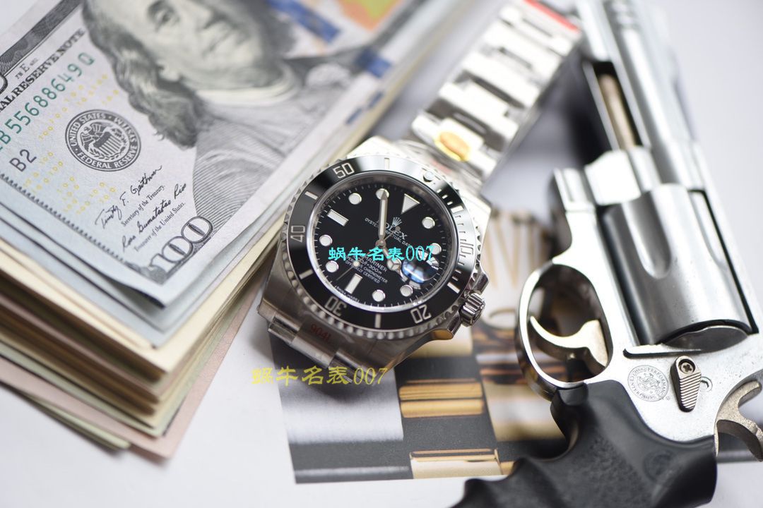 【 Video analysis N Factory V10版本Rolex Submariner 高仿表】 Rolex  Submariner 型系列116610LN-97200黑盘 wrist watch  / R391