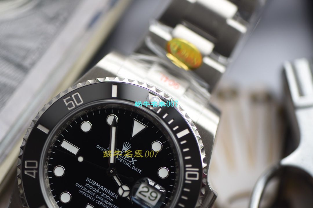 【 Video analysis N Factory V10版本Rolex Submariner 高仿表】 Rolex  Submariner 型系列116610LN-97200黑盘 wrist watch  / R391