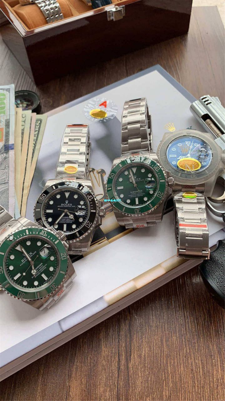 【 Video analysis N Factory V10版本Rolex Submariner 高仿表】 Rolex  Submariner 型系列116610LN-97200黑盘 wrist watch  / R391