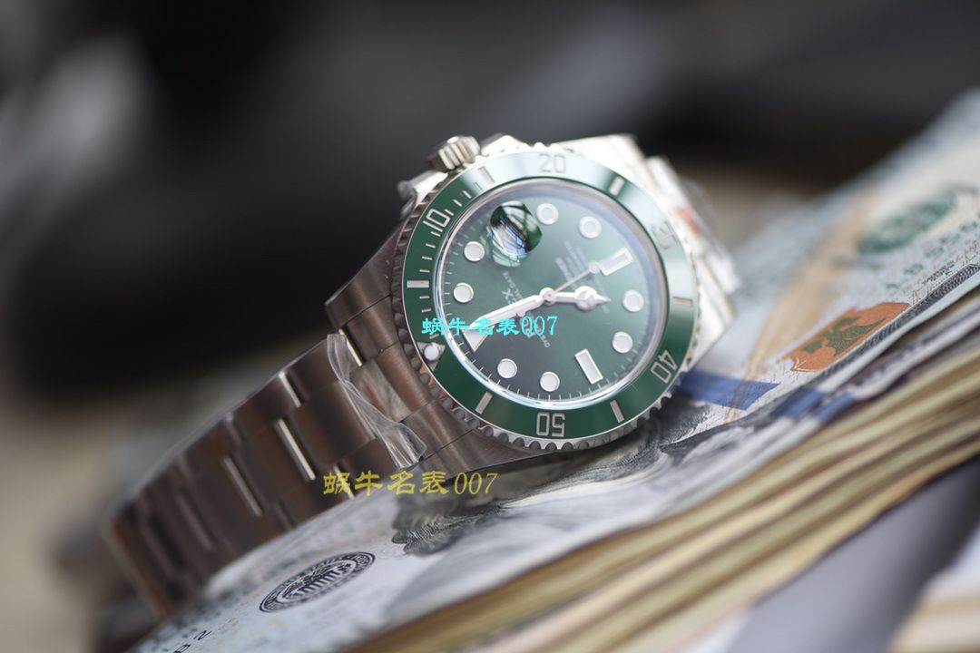 【 Video analysis 最完‎美复刻高仿​Rolex Submariner ‎SUBN Factory V10升​级版】 Rolex  Submariner 型系列116610LV-97200绿盘 wrist watch  / R392