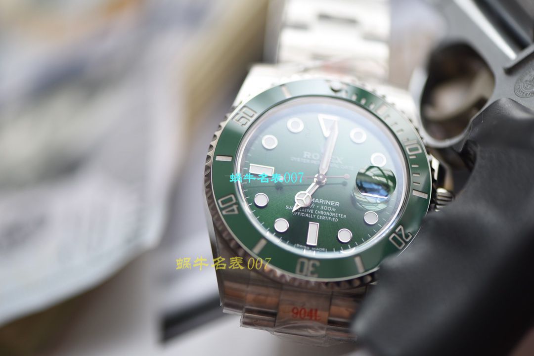 【 Video analysis 最完‎美复刻高仿​Rolex Submariner ‎SUBN Factory V10升​级版】 Rolex  Submariner 型系列116610LV-97200绿盘 wrist watch  / R392