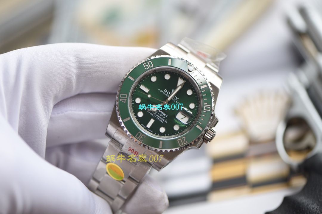 【 Video analysis 最完‎美复刻高仿​Rolex Submariner ‎SUBN Factory V10升​级版】 Rolex  Submariner 型系列116610LV-97200绿盘 wrist watch  / R392