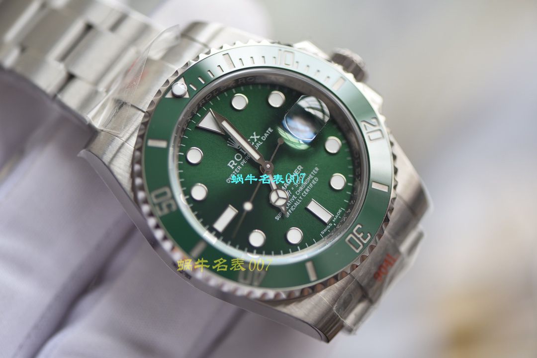【 Video analysis 最完‎美复刻高仿​Rolex Submariner ‎SUBN Factory V10升​级版】 Rolex  Submariner 型系列116610LV-97200绿盘 wrist watch  / R392