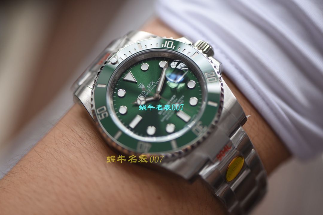 【 Video analysis 最完‎美复刻高仿​Rolex Submariner ‎SUBN Factory V10升​级版】 Rolex  Submariner 型系列116610LV-97200绿盘 wrist watch  / R392