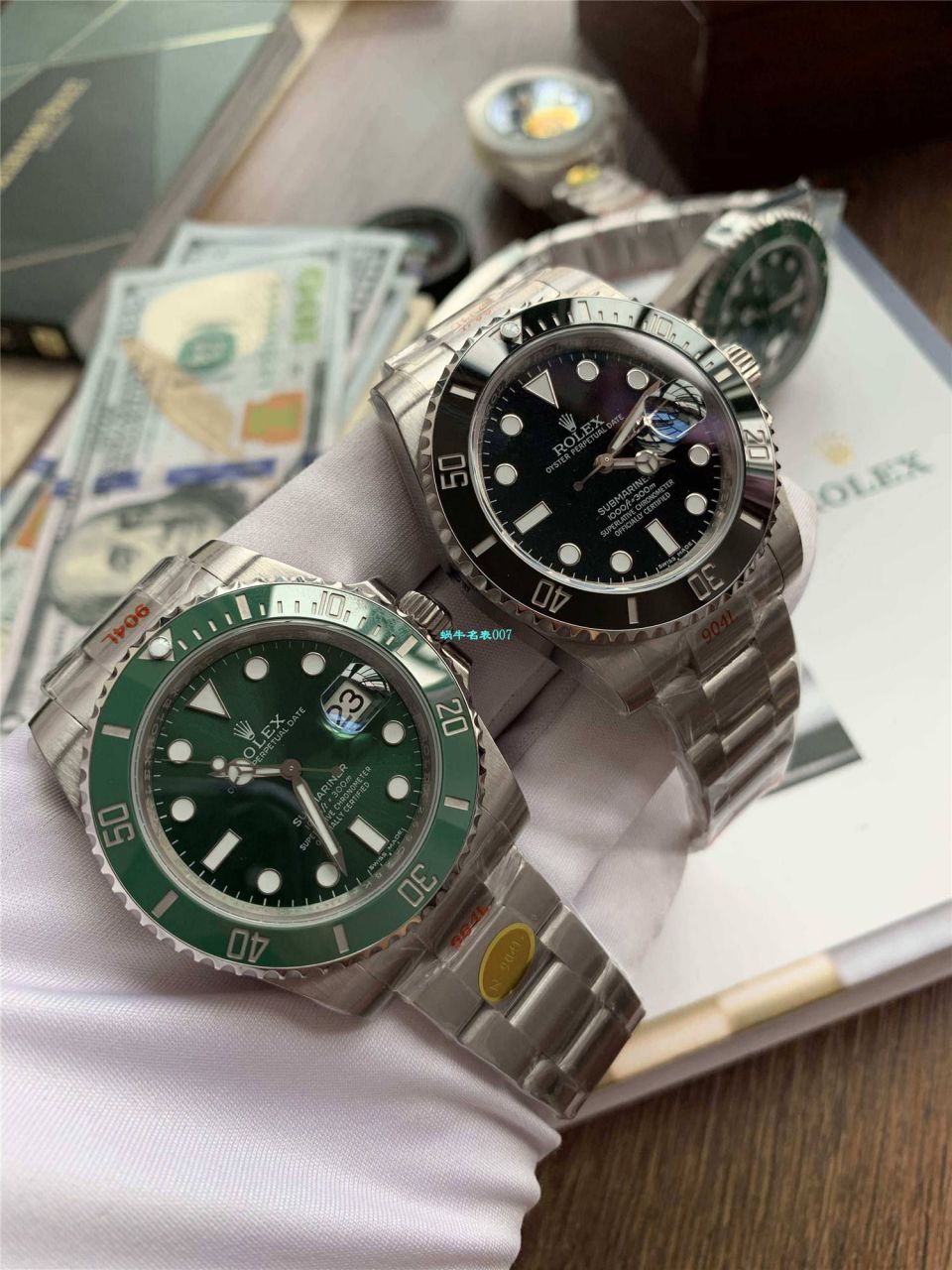 【 Video analysis 最完‎美复刻高仿​Rolex Submariner ‎SUBN Factory V10升​级版】 Rolex  Submariner 型系列116610LV-97200绿盘 wrist watch  / R392