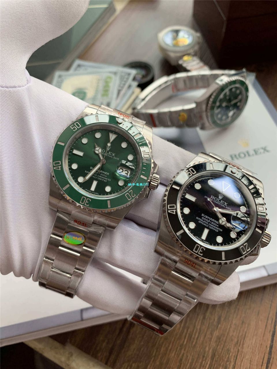 【 Video analysis 最完‎美复刻高仿​Rolex Submariner ‎SUBN Factory V10升​级版】 Rolex  Submariner 型系列116610LV-97200绿盘 wrist watch  / R392