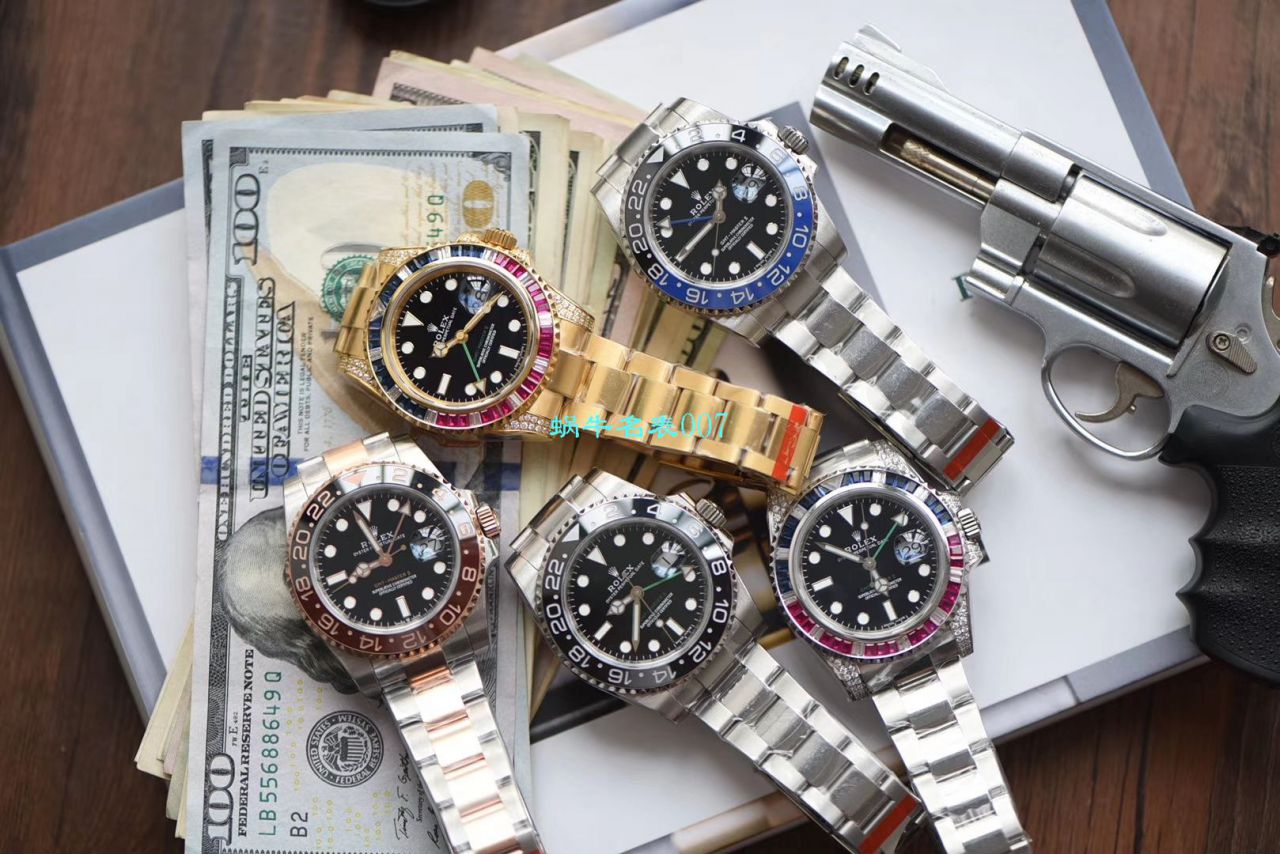 【LF Factory 一比一超A高仿手表】 Rolex  GMT MASTER II彩虹钻系列116758 SAru-78208 wrist watch  / R393
