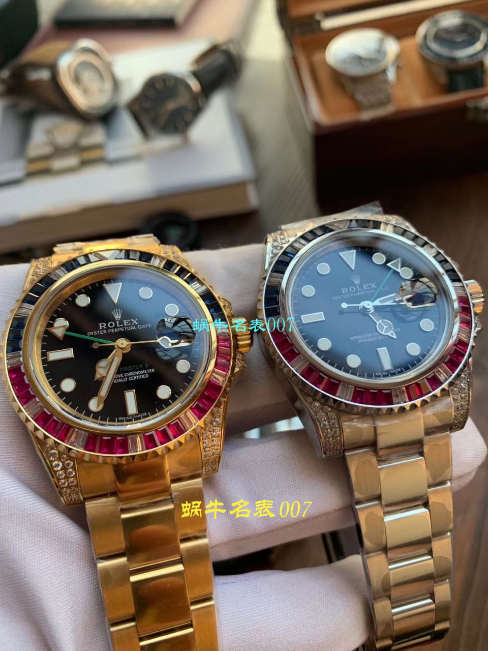 【LF Factory Rolex复刻高仿表土豪版彩虹钻】 Rolex  GMT MASTER II系列116759 SAru-78209 wrist watch  / R396