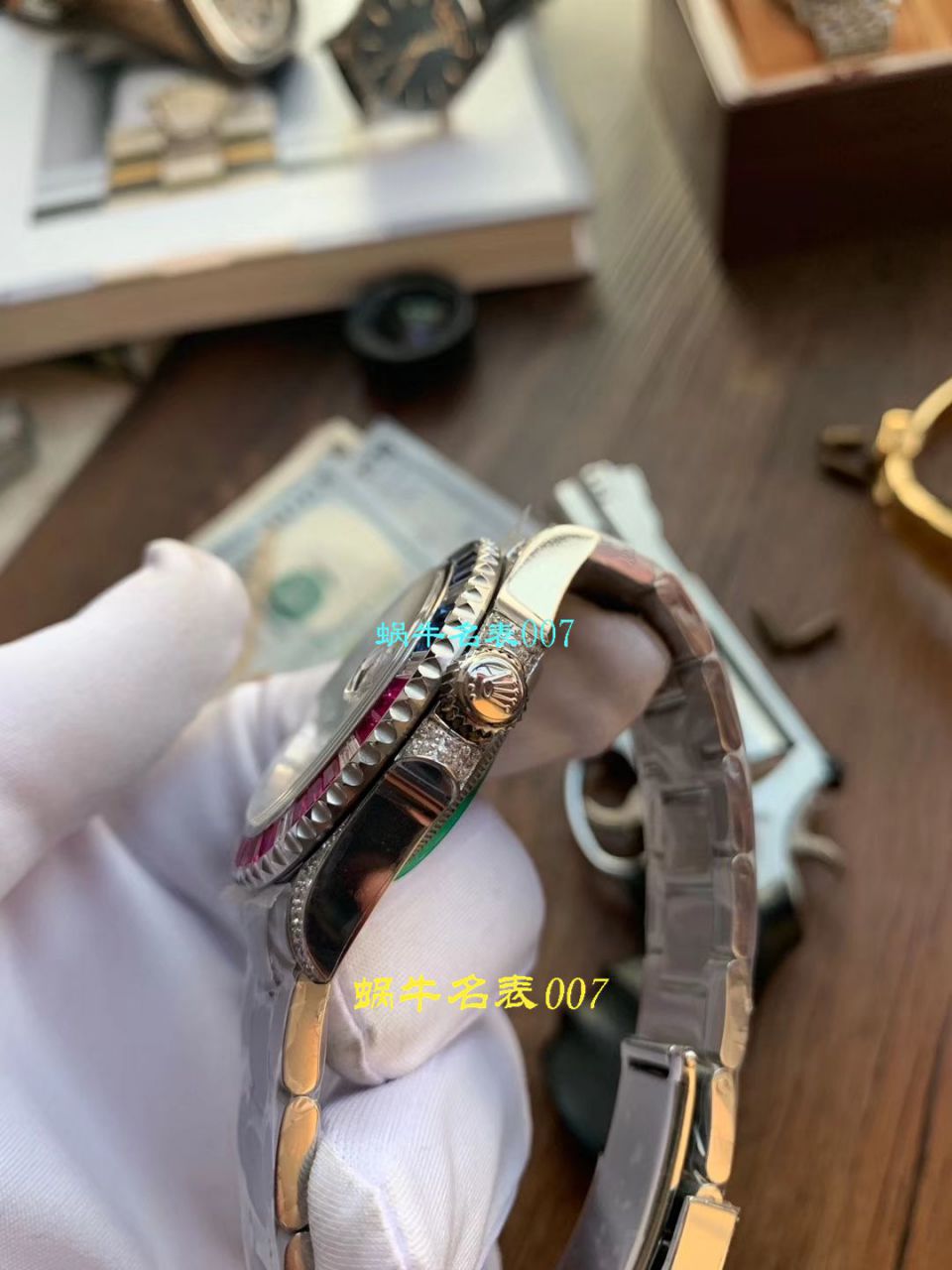 【LF Factory Rolex复刻高仿表土豪版彩虹钻】 Rolex  GMT MASTER II系列116759 SAru-78209 wrist watch  / R396