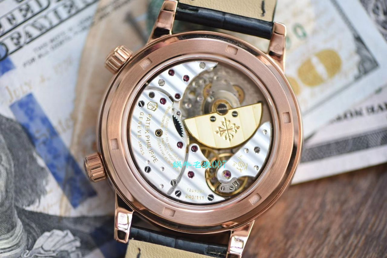 【台湾 Factory 最新升级版高仿手表】 PATEK PHILIPPE 超级复杂功能计时系列6104R-001 wrist watch  / BD236