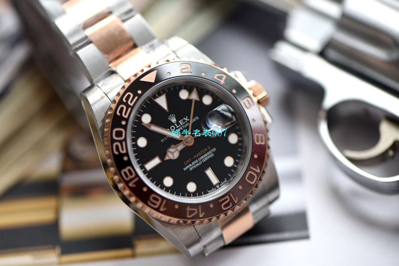 【LF Factory Rolex间金沙士圈复刻高仿表】 Rolex  GMT MASTER II系列m126711chnr-0002 wrist watch  / R396