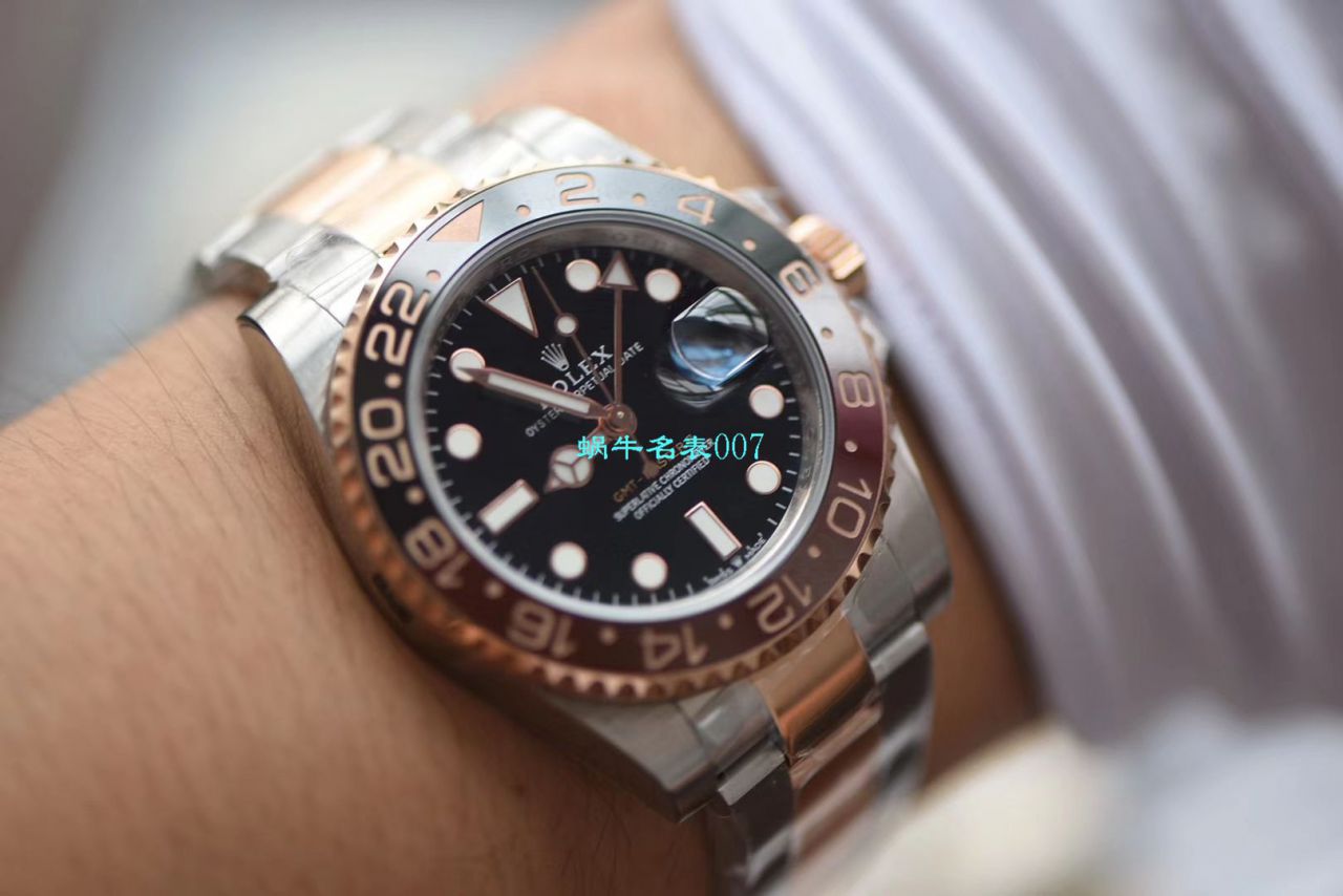 【LF Factory Rolex间金沙士圈复刻高仿表】 Rolex  GMT MASTER II系列m126711chnr-0002 wrist watch  / R396