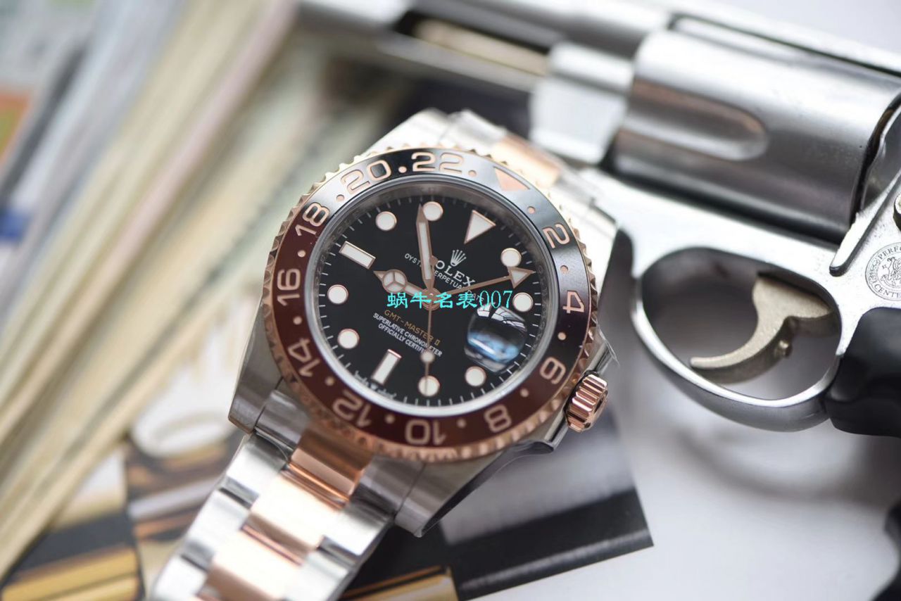 【LF Factory Rolex间金沙士圈复刻高仿表】 Rolex  GMT MASTER II系列m126711chnr-0002 wrist watch  / R396