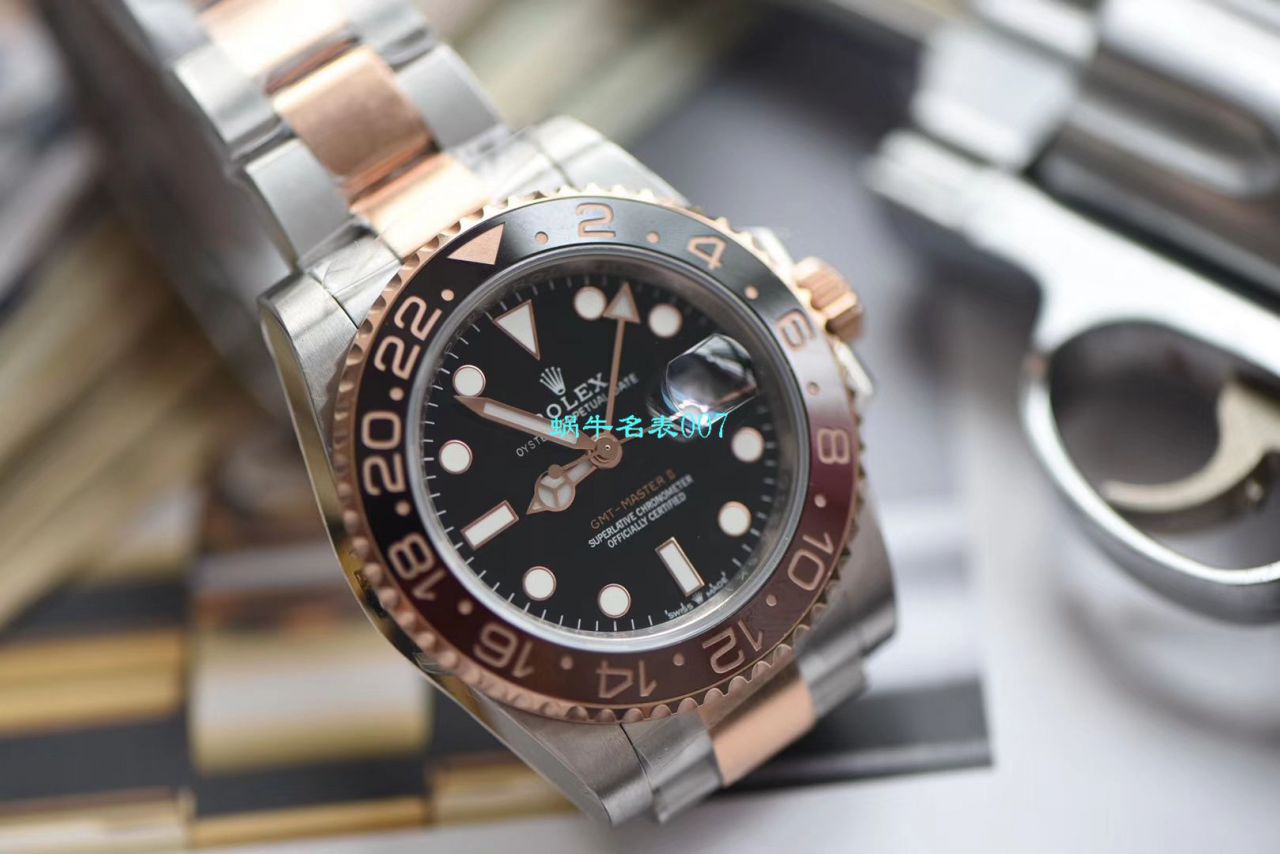 【LF Factory Rolex间金沙士圈复刻高仿表】 Rolex  GMT MASTER II系列m126711chnr-0002 wrist watch  / R396