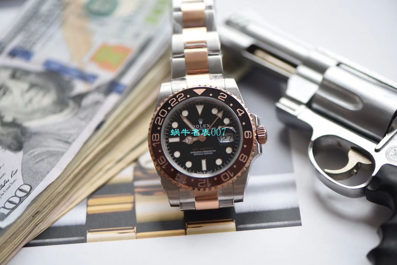 【LF Factory Rolex间金沙士圈复刻高仿表】 Rolex  GMT MASTER II系列m126711chnr-0002 wrist watch  / R396