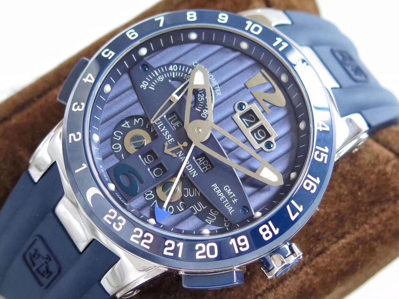【 Video analysis TWA Factory Ulysse Nardin复刻高仿表】 Ulysse Nardin 表复杂功能系列320-00/BQ wrist watch  / YD016