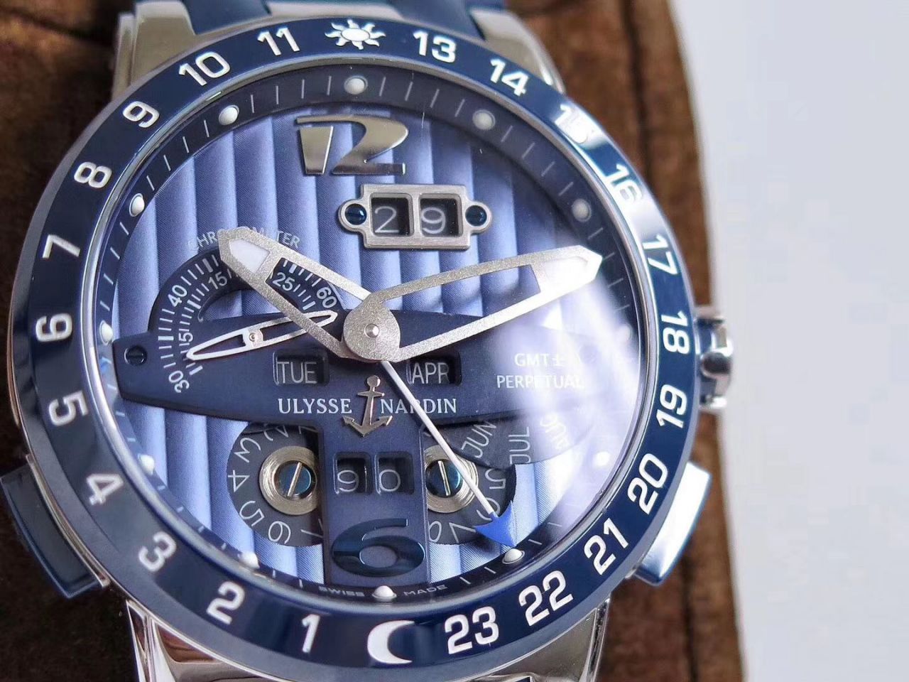 【 Video analysis TWA Factory Ulysse Nardin复刻高仿表】 Ulysse Nardin 表复杂功能系列320-00/BQ wrist watch  / YD016