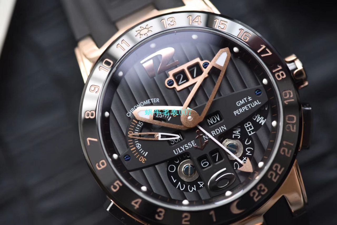【评测TWA Ulysse Nardin 复刻高仿手表】 Ulysse Nardin 表复杂功能系列326-03 wrist watch  / YD017