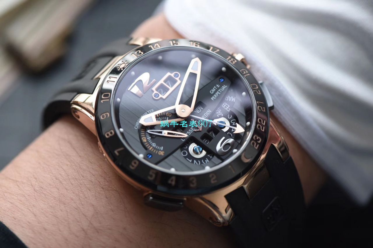 【评测TWA Ulysse Nardin 复刻高仿手表】 Ulysse Nardin 表复杂功能系列326-03 wrist watch  / YD017
