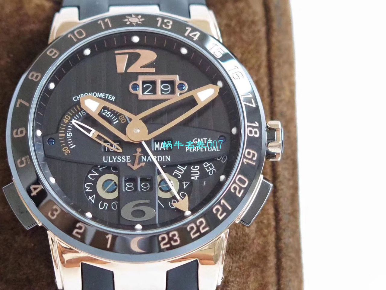 【评测TWA Ulysse Nardin 复刻高仿手表】 Ulysse Nardin 表复杂功能系列326-03 wrist watch  / YD017