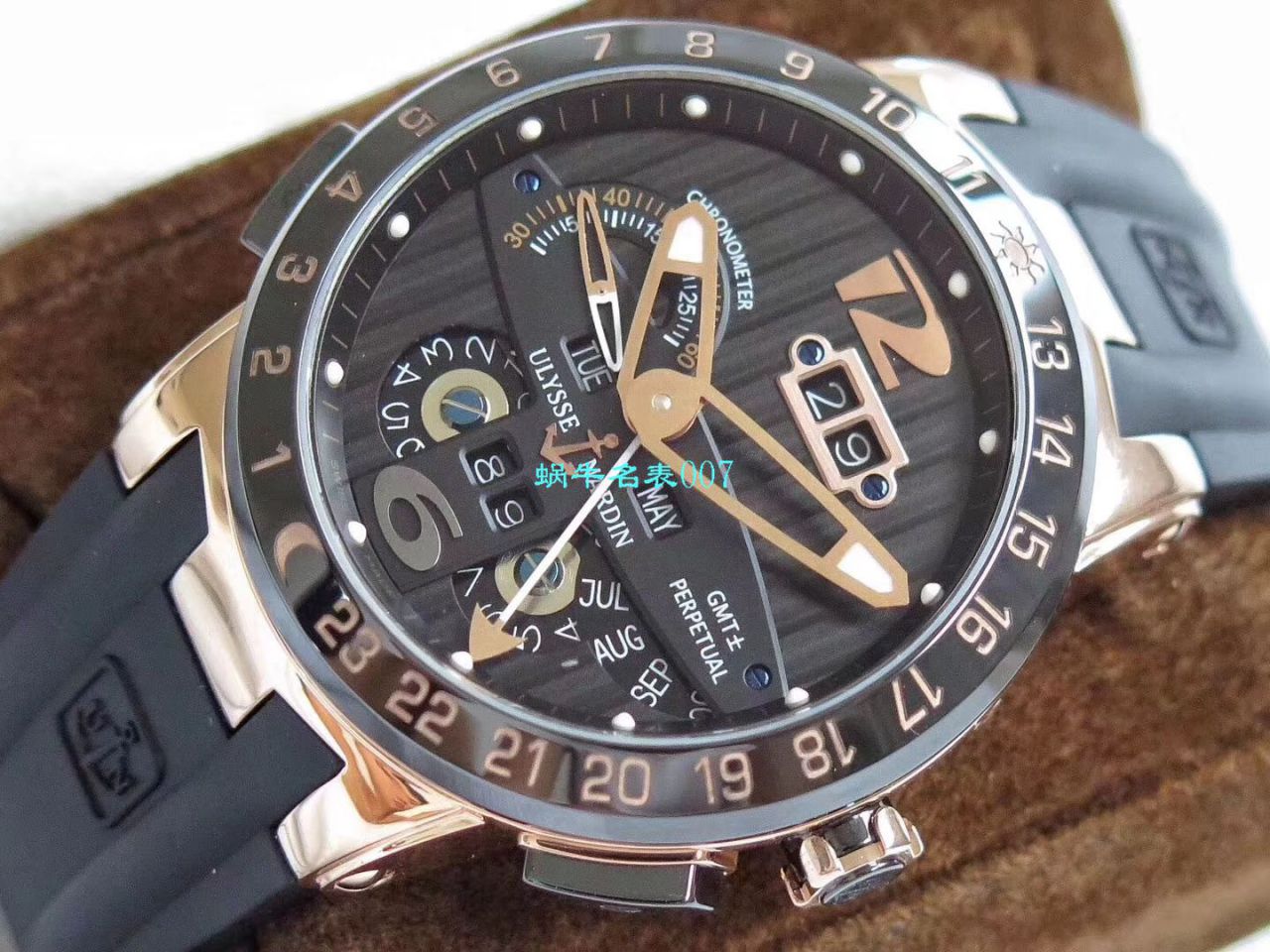 【评测TWA Ulysse Nardin 复刻高仿手表】 Ulysse Nardin 表复杂功能系列326-03 wrist watch  / YD017