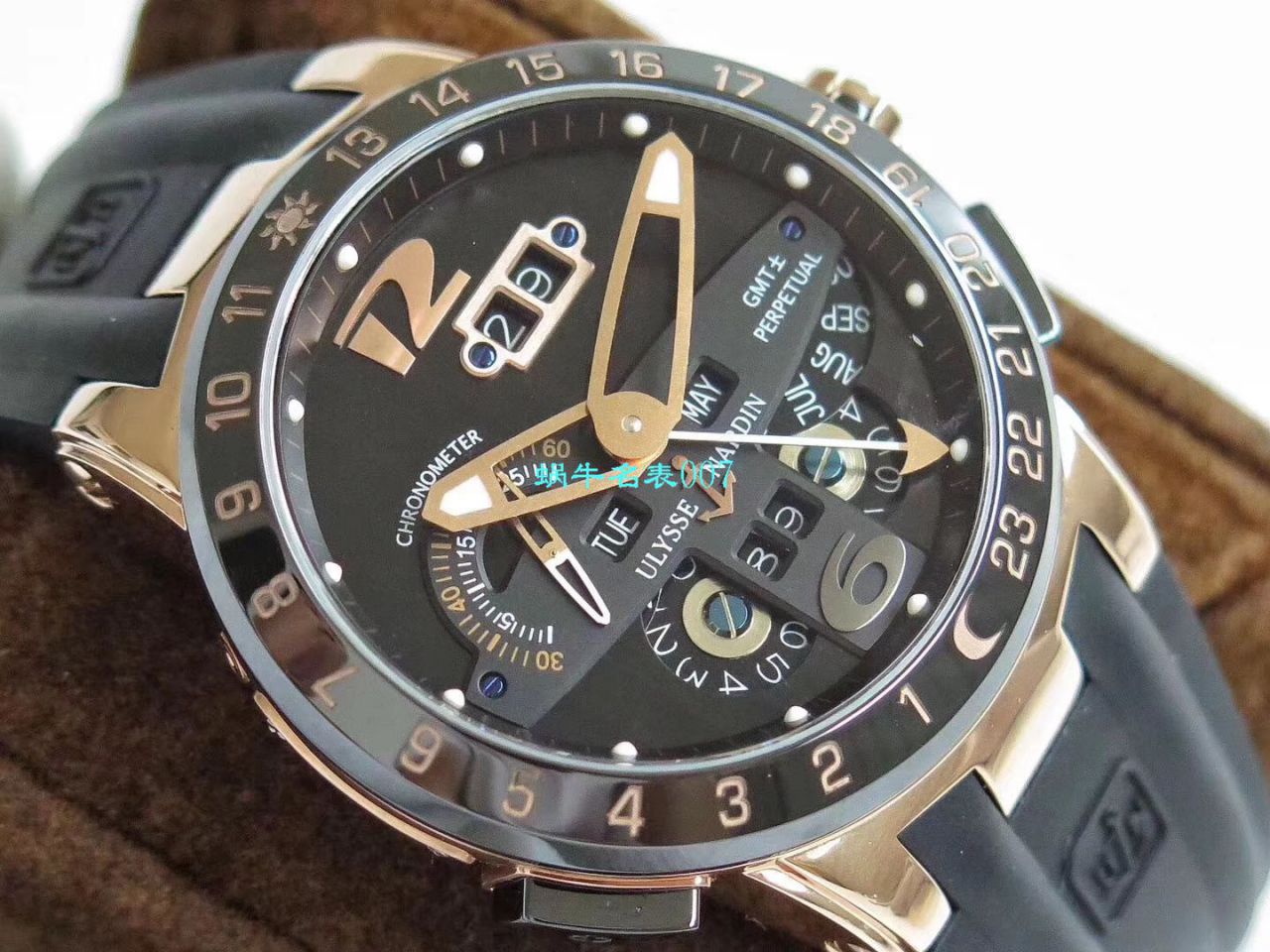 【评测TWA Ulysse Nardin 复刻高仿手表】 Ulysse Nardin 表复杂功能系列326-03 wrist watch  / YD017