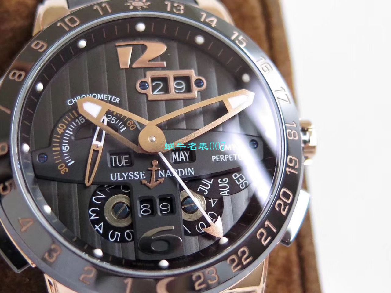 【评测TWA Ulysse Nardin 复刻高仿手表】 Ulysse Nardin 表复杂功能系列326-03 wrist watch  / YD017