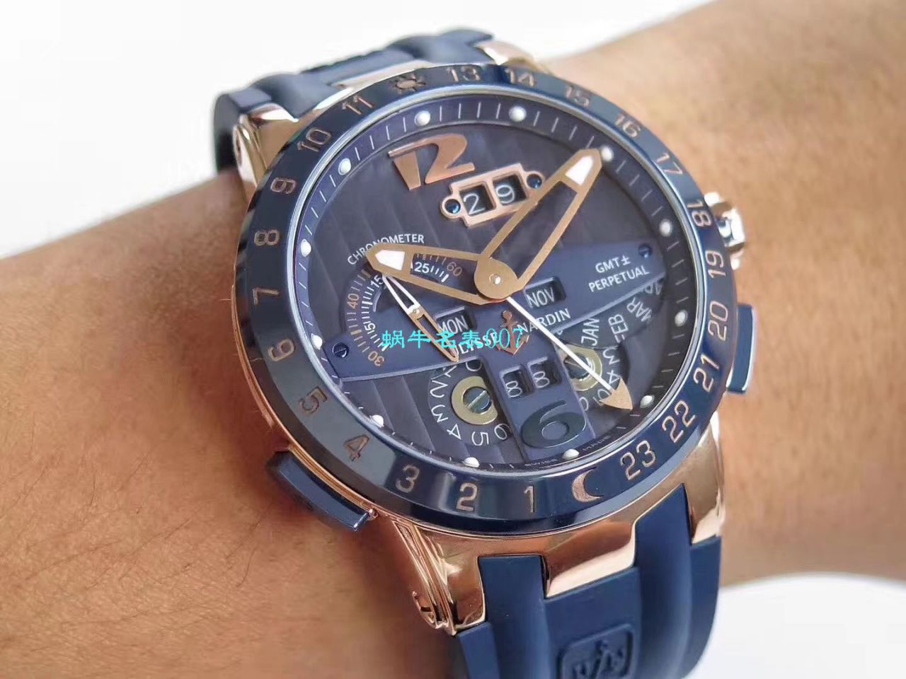 【评测TWA Ulysse Nardin 复刻高仿手表】 Ulysse Nardin 表复杂功能系列326-03 wrist watch  / YD017