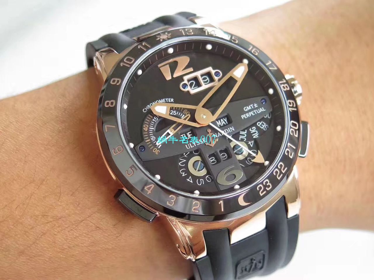 【 Video analysis TWA Factory Ulysse Nardin复刻高仿手表】 Ulysse Nardin 表复杂功能万年历 wrist watch 系列 329-00-3 wrist watch  / YD018