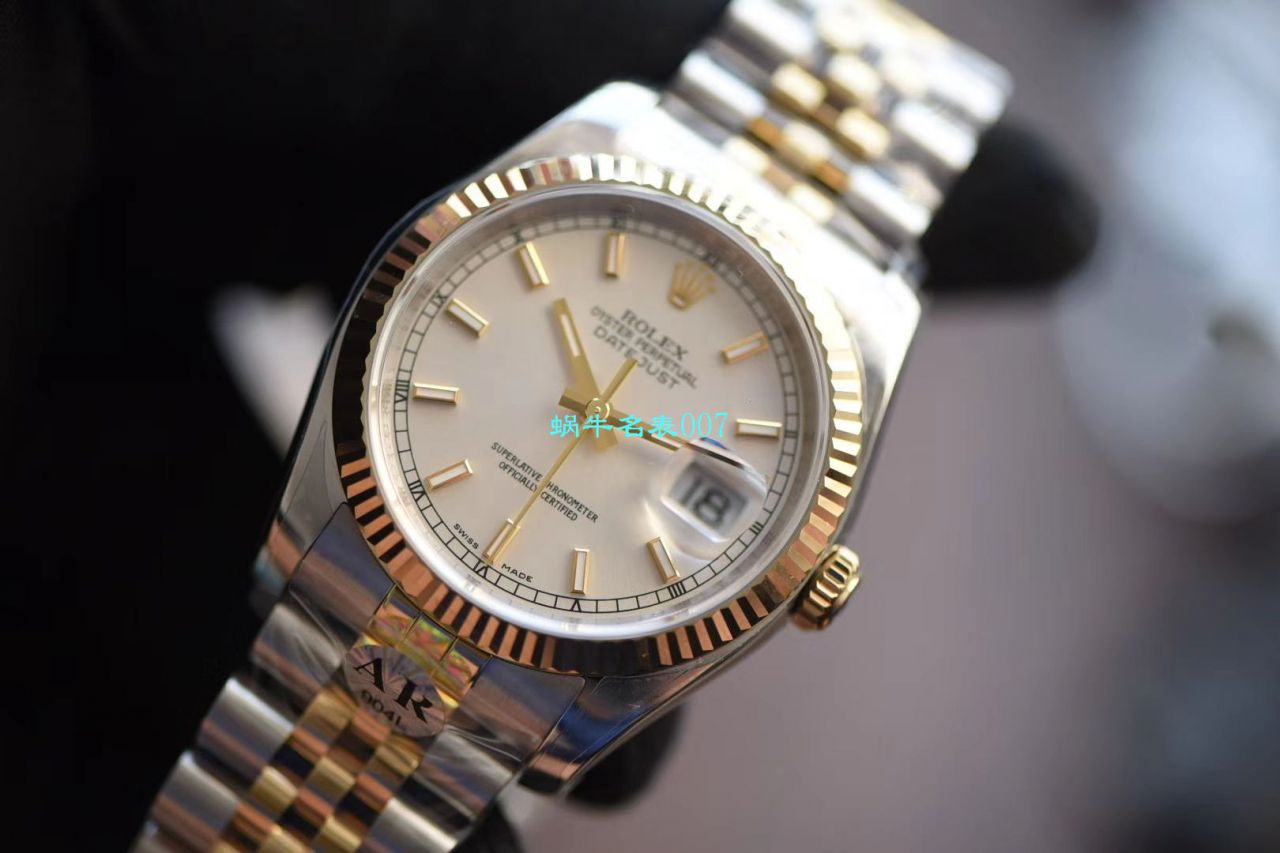 【 Video analysis AR Factory Rolex复刻高仿手表】 Rolex  DATEJUST超级904L最强V2升级版116233  Datejust 36系列 wrist watch  / R398