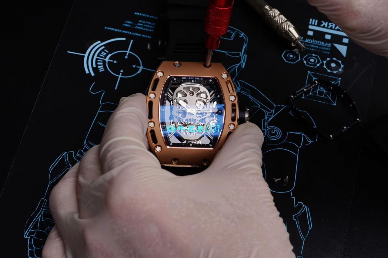 【 Video analysis EUR Factory Richard Mille仿表价格 top 复刻高仿】俄罗斯紫金版 RICHARD MILLE 至尊鬼王RM052 / RM052jin