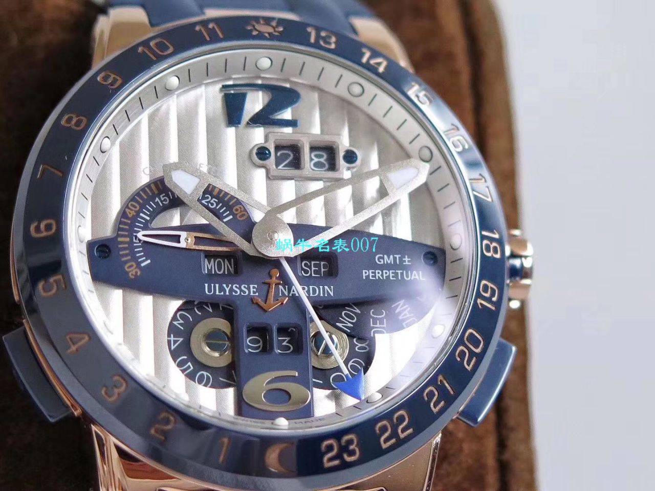 【Ulysse Nardin复刻高仿手表】TWA Factory  Ulysse Nardin 复杂功能系列326-00-3 wrist watch  / YD020