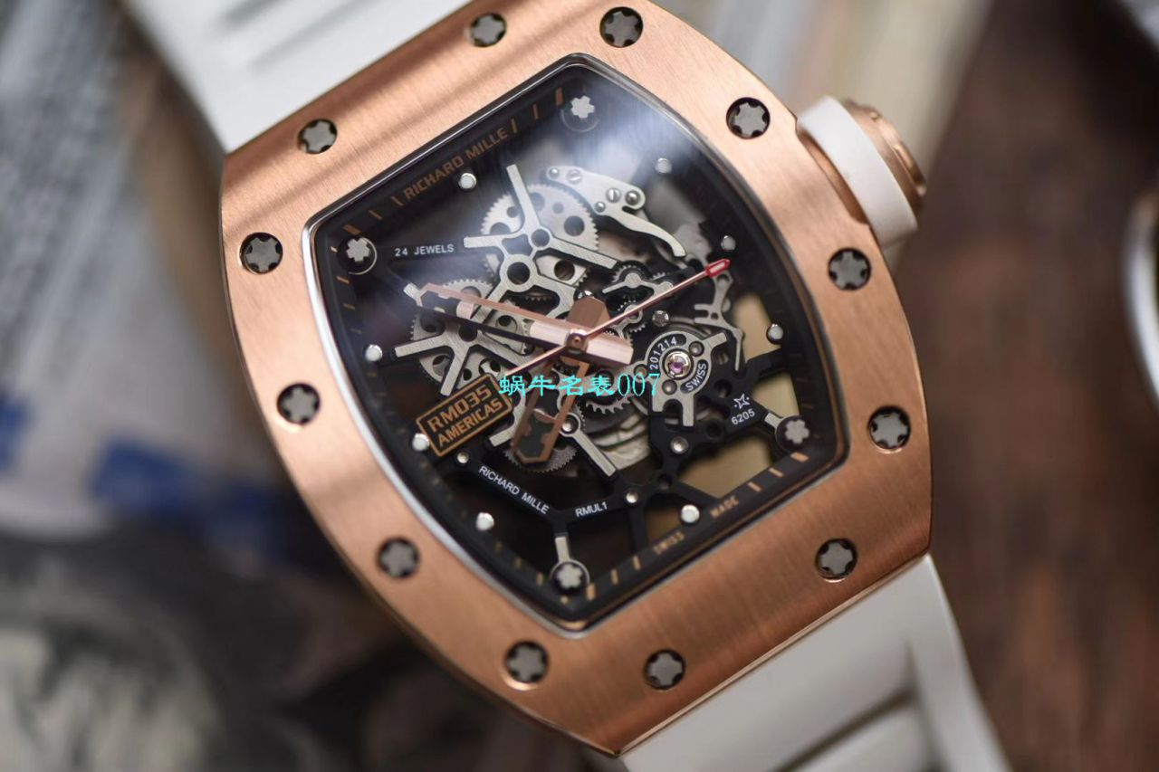 【 Video analysis KV台湾 Factory 复刻手表】 RICHARD MILLE RICHARD MILLE RM 035 Americas ＂美国公牛＂纪念版 / KV035GNIU