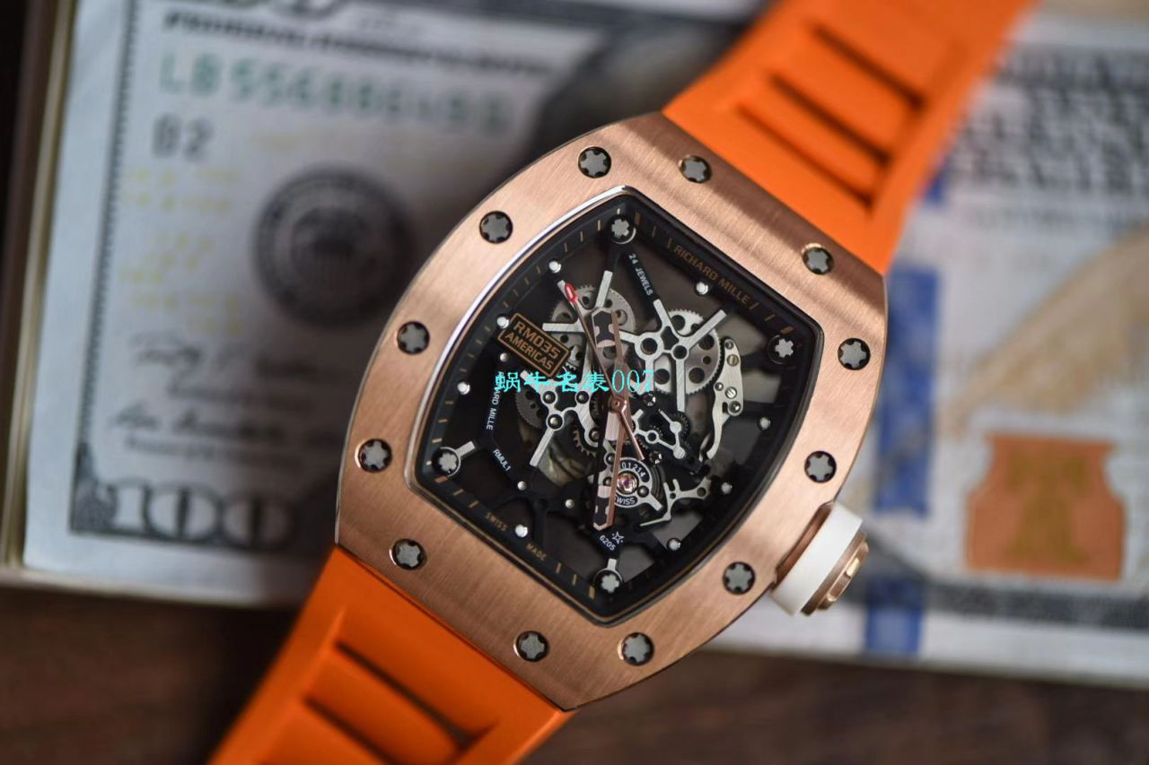 【 Video analysis KV台湾 Factory 复刻手表】 RICHARD MILLE RICHARD MILLE RM 035 Americas ＂美国公牛＂纪念版 / KV035GNIU