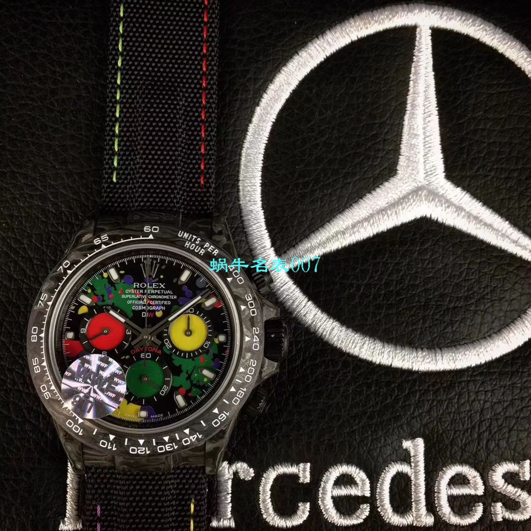 WWF新品发布： carbon fiber  Rolex ROLEX宇宙计时 Ditongna 系列之Diw团队改造版 / R399