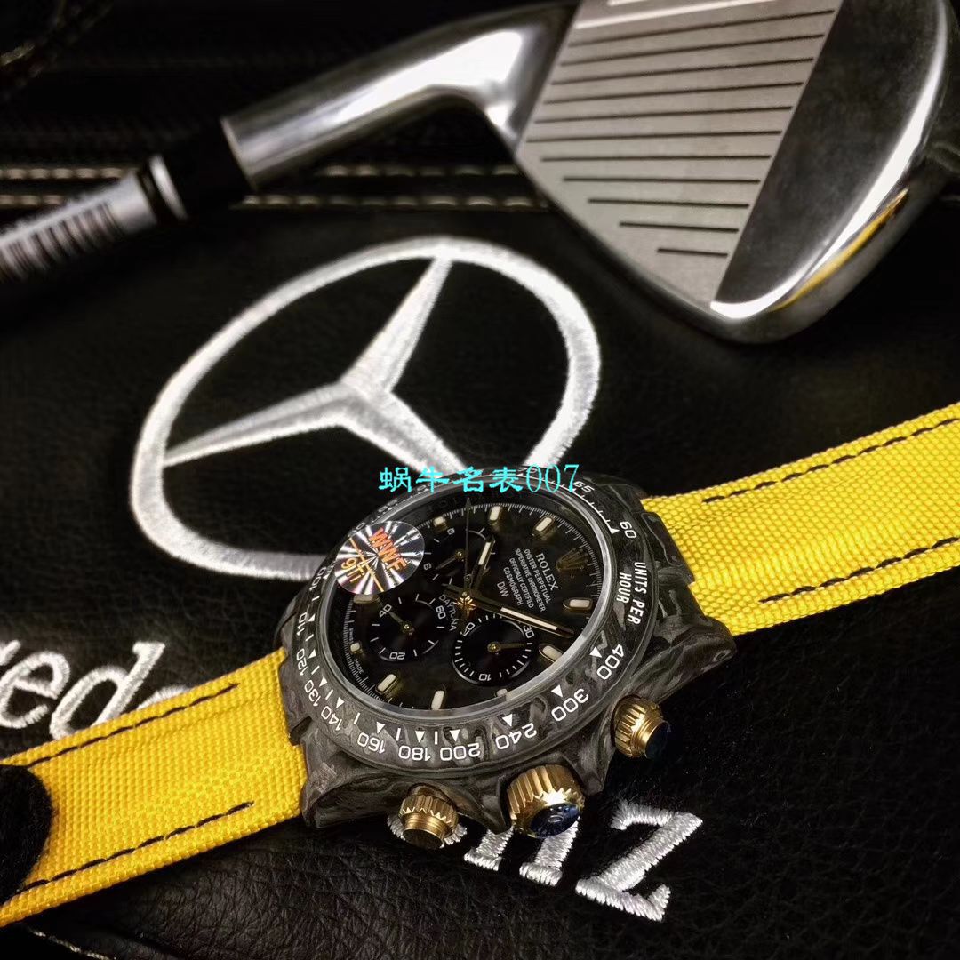 WWF新品发布： carbon fiber  Rolex ROLEX宇宙计时 Ditongna 系列之Diw团队改造版 / R399