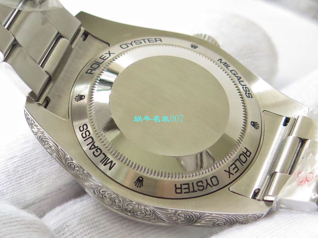 DJ创新之作，以 Rolex Milgauss为雏形配合业内最顶尖的篆刻手艺，ROLEX Milgauss雕花纹身 wrist watch  / R501