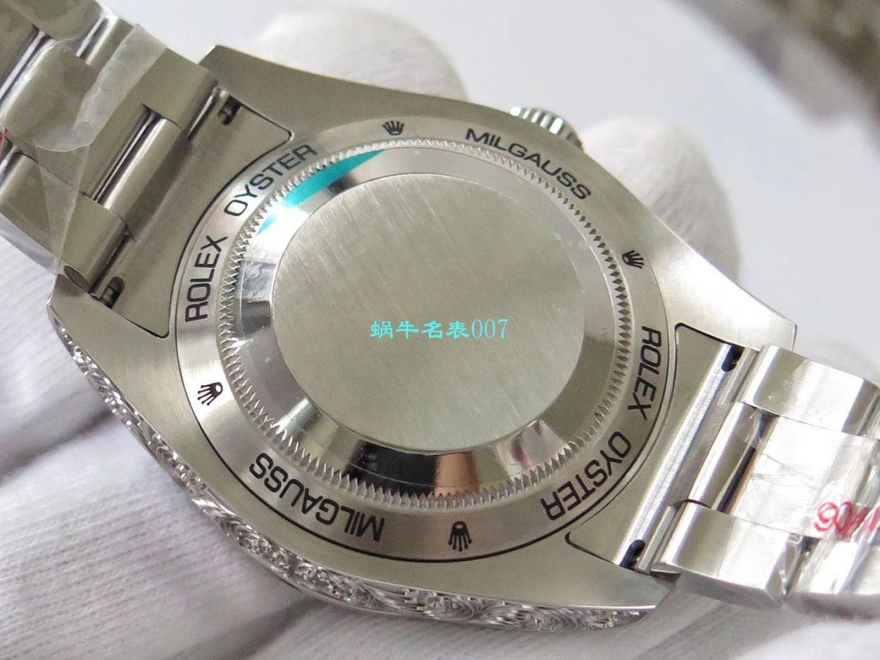 DJ创新之作，以 Rolex Milgauss为雏形配合业内最顶尖的篆刻手艺，ROLEX Milgauss雕花纹身 wrist watch  / R501